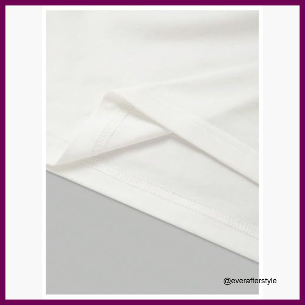 Polyester Elastane Graphic Tee Heart Print Crop T… - image 4